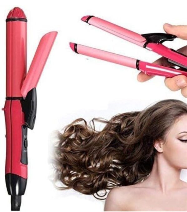 2 IN 1 Hair Straightener And Curler Machine For Women