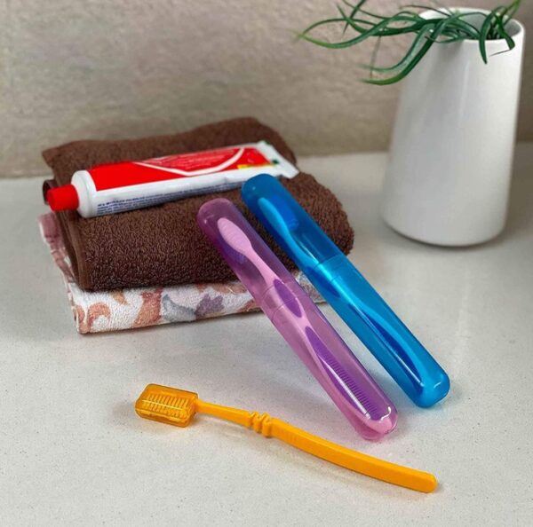 6Pc Plastic Toothbrush Cover, Anti Bacterial Toothbrush Container - Image 6