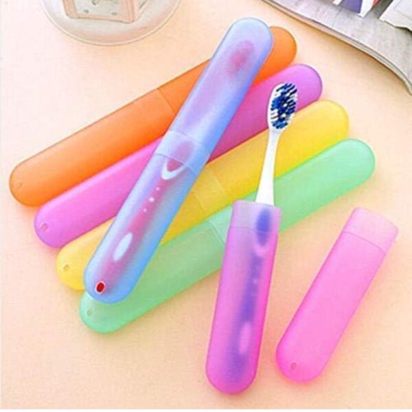 6Pc Plastic Toothbrush Cover, Anti Bacterial Toothbrush Container - Image 4