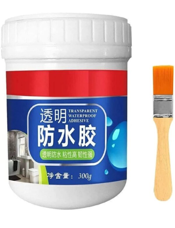 Waterproof Transparent Crack Seal Glue 300g with brush