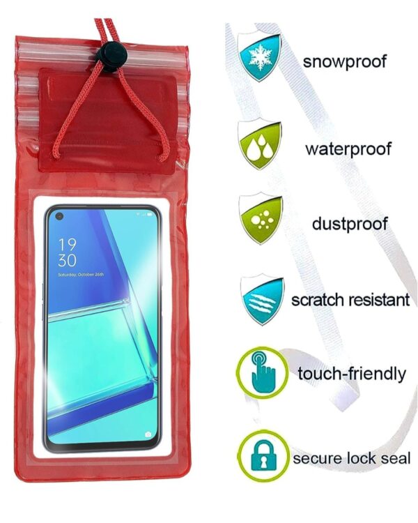 Waterproof Mobile Pouch (6.2 INCH , RANDOM COLOUR)(SET OF 02) - Image 5