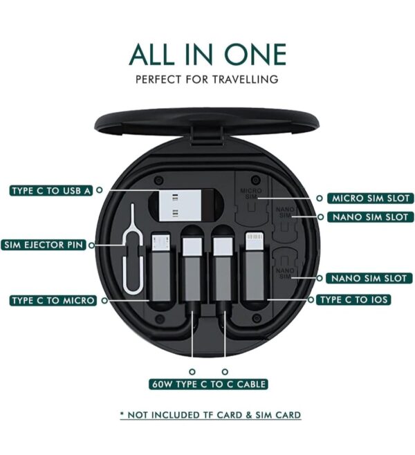 Travel Data Cable Set |  (Black) - Image 4