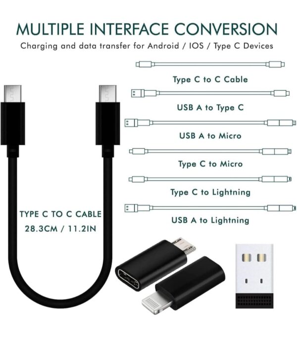 Travel Data Cable Set |  (Black) - Image 3