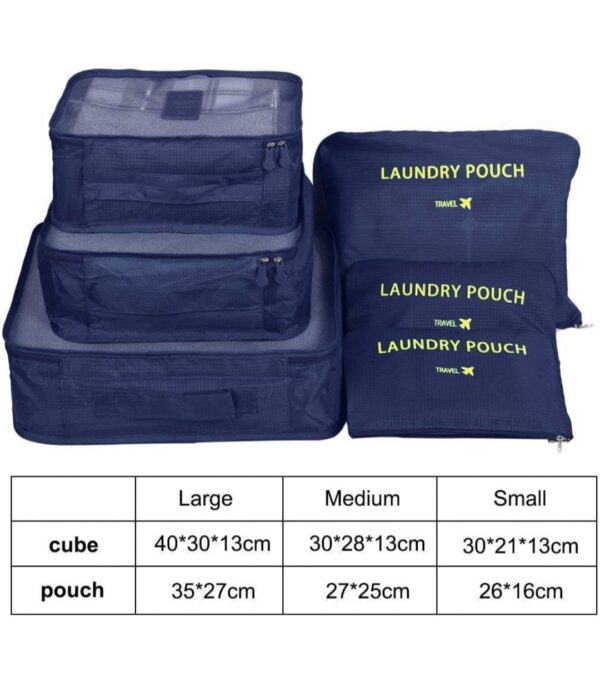 Cloth Organiser Pouch Laundry Zipper Bags (6 PCS) - Image 7