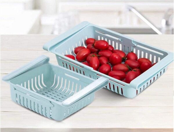 Adjustable Expandable Fridge Storage Basket (4 Pc) - Image 2