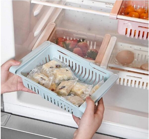 Adjustable Expandable Fridge Storage Basket (4 Pc) - Image 4