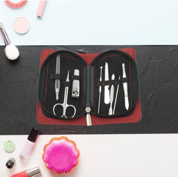 Nail Scissors Professional Nail Clipper Kit Manicure Set  (8 PC SET) - Image 2