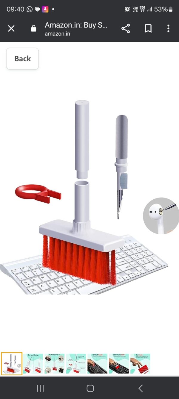 Brush Keyboard Cleaner 5-in-1 Multi-Function Computer Cleaning Tools Kit... - Image 5