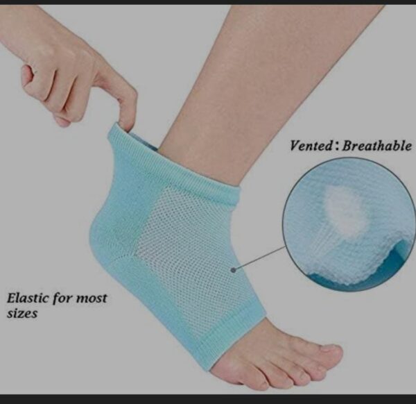 Heel Pain Relief Silicone Gel Heel Socks (Multicolor) - Image 6