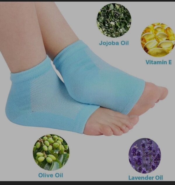 Heel Pain Relief Silicone Gel Heel Socks (Multicolor) - Image 5