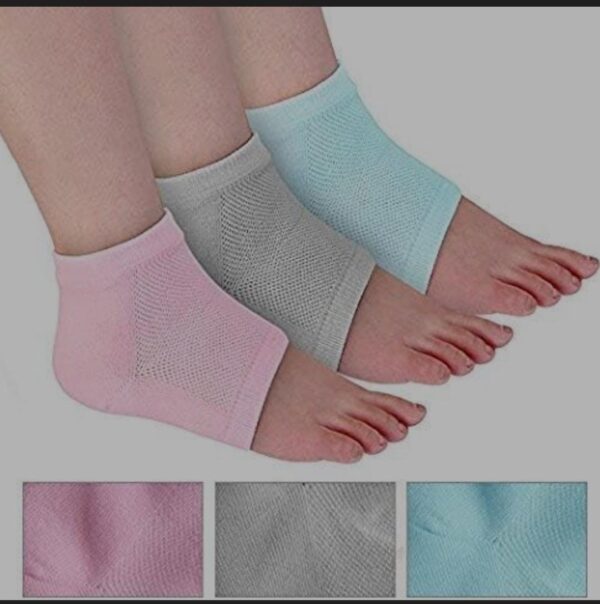 Heel Pain Relief Silicone Gel Heel Socks (Multicolor) - Image 7