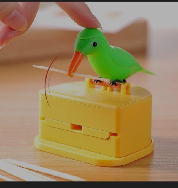 Plastic Portable Automatic Bird Toothpick