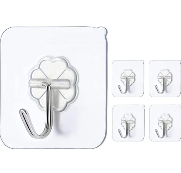 Self Adhesive Plastic Wall Hooks Heavy Duty Hooks