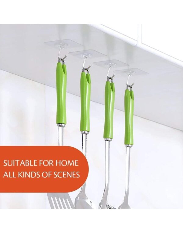 Self Adhesive Plastic Wall Hooks Heavy Duty Hooks - Image 4