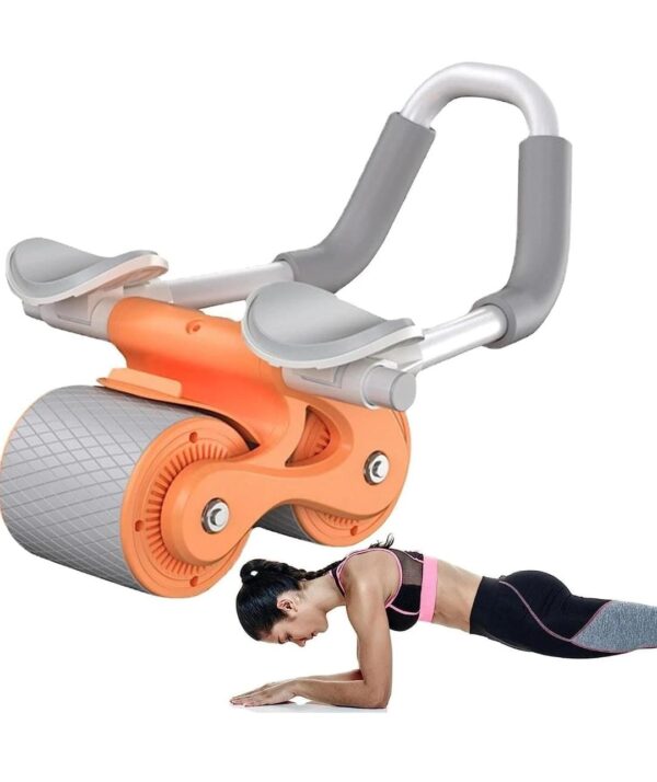 Automatic Rebound Abdominal Wheel, Ab Roller Wheel with Timer Elbow Support - Image 2