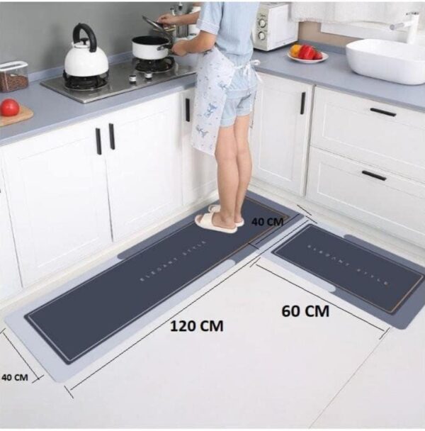 2 Pcs Kitchen Mats, Waterproof Memory Foam Kitchen Rugs(Random Design)... - Image 2