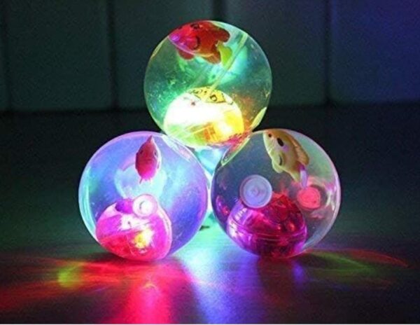 LED Flashing Luminous Ball 55mm Rubber Bouncing Ball... - Image 4