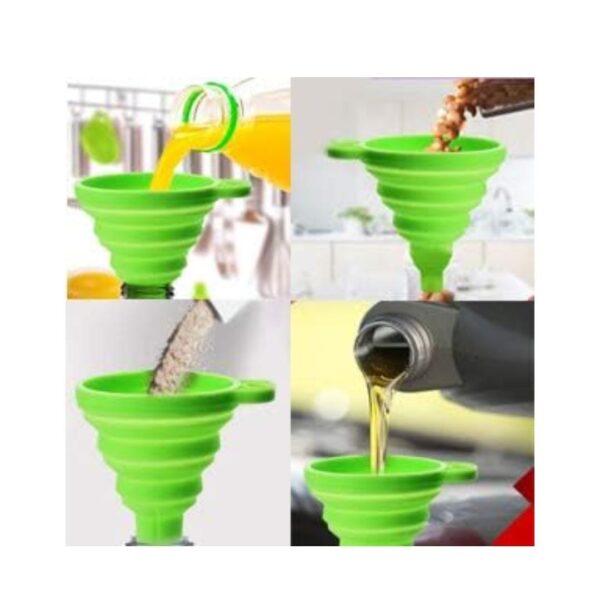 Silicone Funnel for Kitchen Use Oil Pouring(Pack of 02).... - Image 6