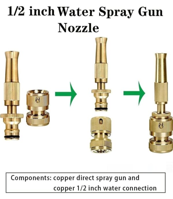 Brass Water Spray Gun Nozzle Heavy Duty... - Image 5