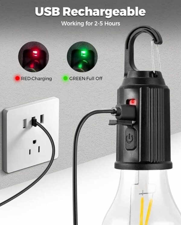 Rechargeable Camping Hanging Bulb with 3 Modes. - Image 7