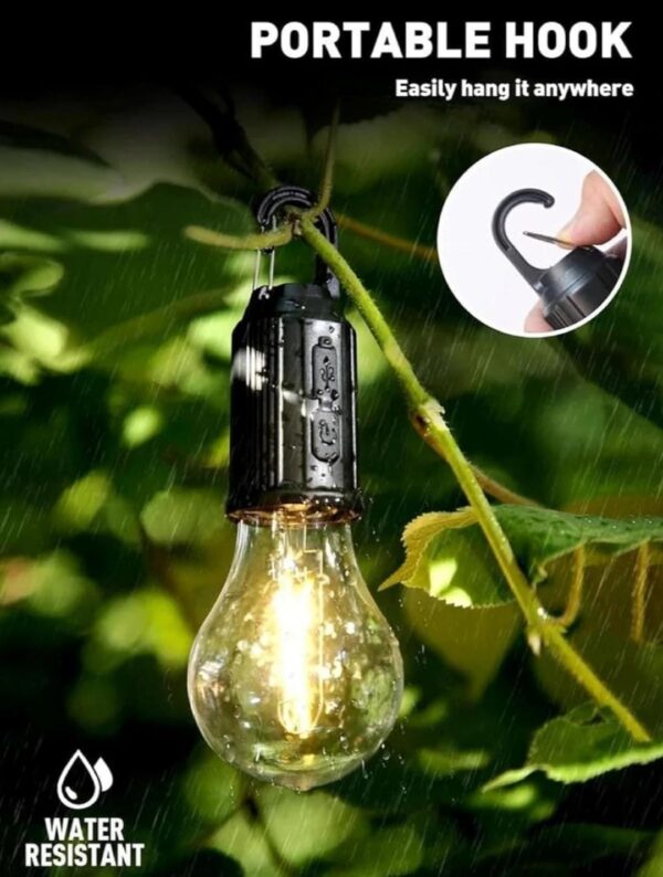 Rechargeable Camping Hanging Bulb with 3 Modes. - Image 4