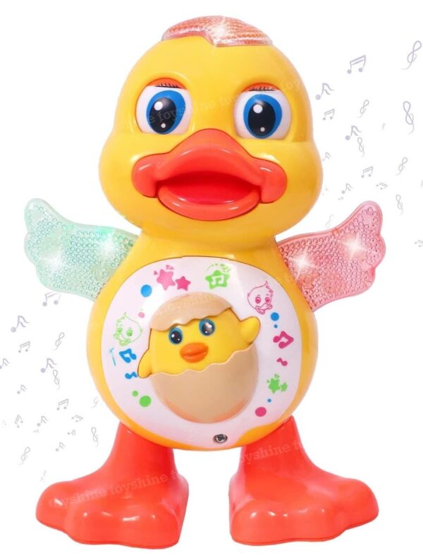 Dancing Duck with Music Flashing Lights and Real Dancing Action (Battery Included),Plastic,Multi color,Pack of 1 - Image 2