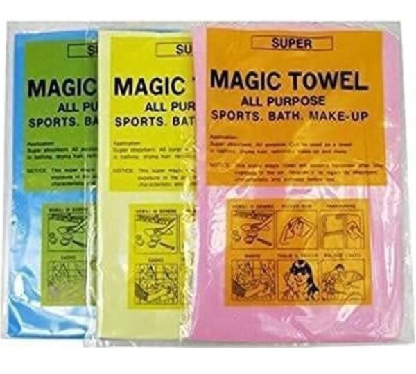 Magic Drying Towel Reusable Water Absorbent Multipurpose Cleaning(Pack of 3)... - Image 2