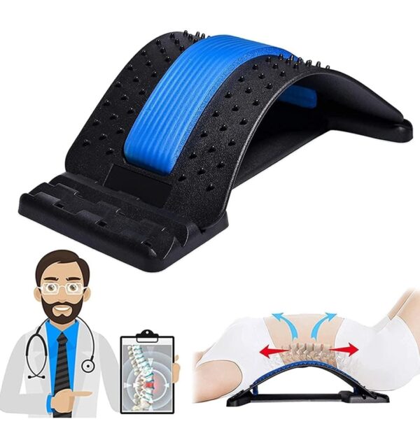 Back Stretcher, Spinal Curve Back Relaxation Device, Multi-Level Lumbar Region Back Support... - Image 2