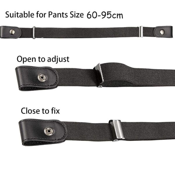 Invisible Elastic Lazy Belt No Buckle Elastic Belt... - Image 8