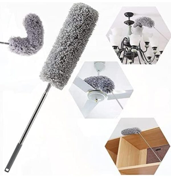 Bendable Microfiber Feather Duster Fan Cleaning Mop with Extendable Long Rod... - Image 5