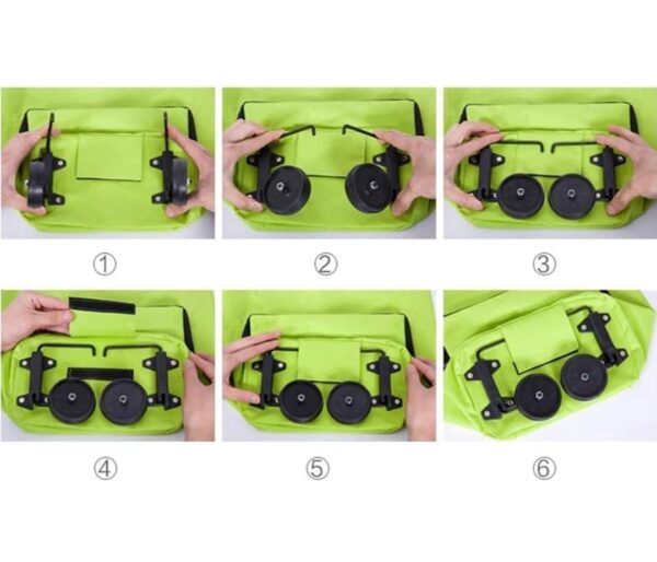 Foldable Shopping Trolley Bag with Wheels... - Image 3