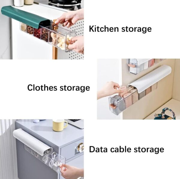 Drawer 6 Grid Organizer, Wall Mounted Transparent Storage Box... - Image 5