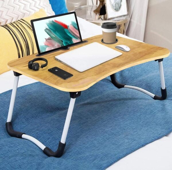 Wooden Color Laptop Study Table Portable...