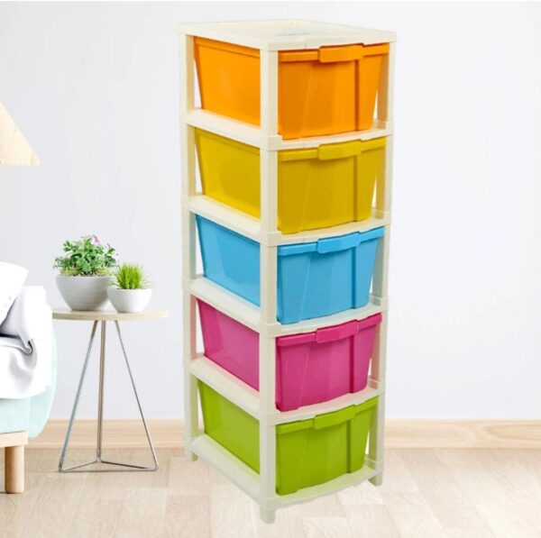 Multipurpose Modular Drawer Organizer Storage Box - 5 Layers... - Image 2