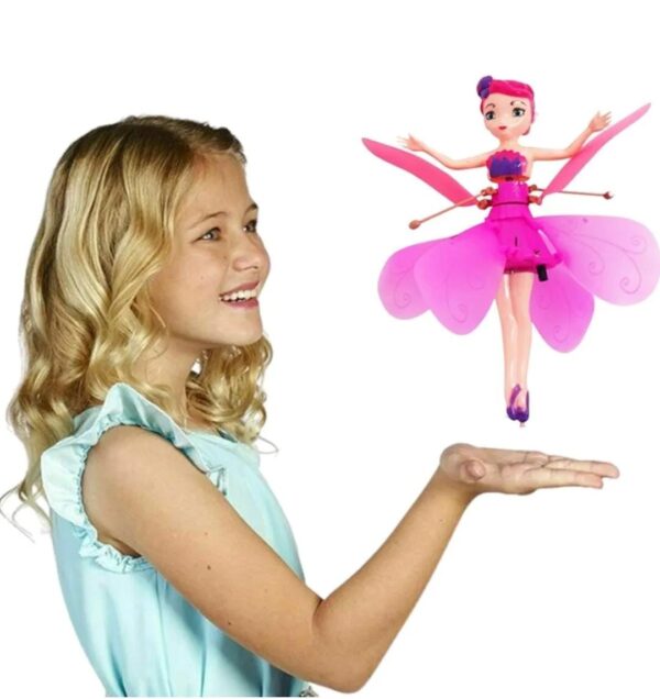 Flying Barbie Fairy Doll Dancing Fairy Motion Sensor Magic Flying Fairy Baby Girl Kid Barbie Doll...