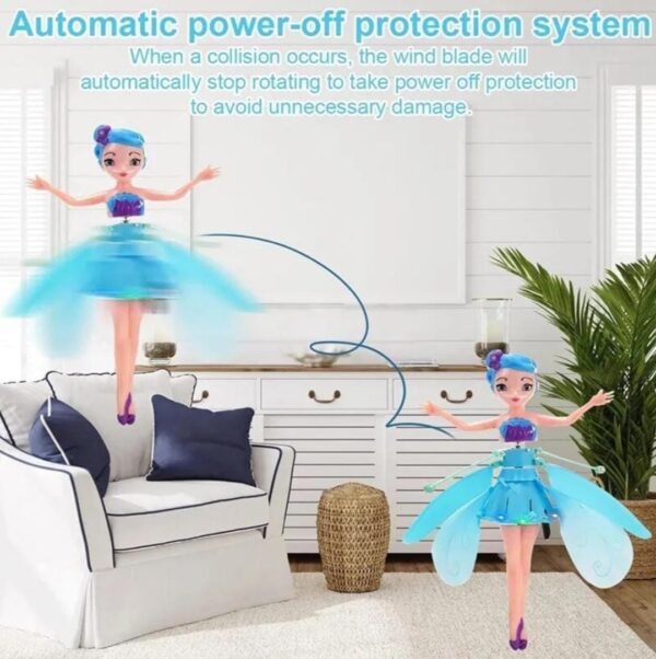 Flying Barbie Fairy Doll Dancing Fairy Motion Sensor Magic Flying Fairy Baby Girl Kid Barbie Doll... - Image 6