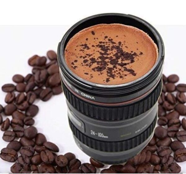 Camera Lens Mug with,Stainless Steel Travel Thermos... - Image 5