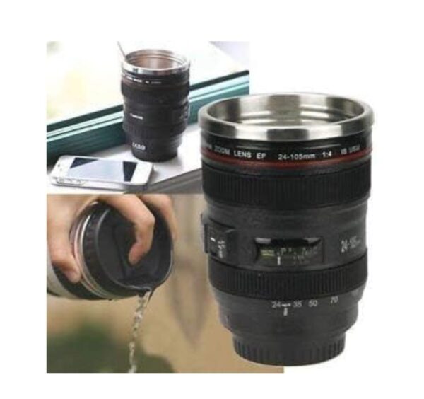 Camera Lens Mug with,Stainless Steel Travel Thermos... - Image 3