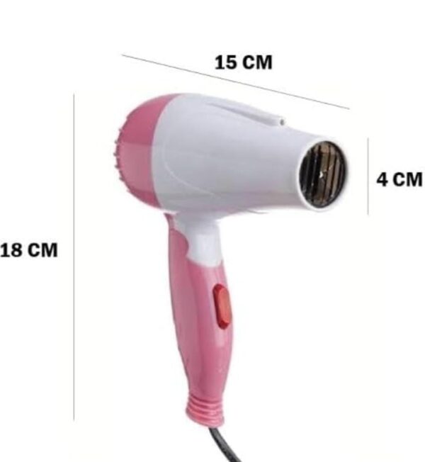 New NOVA-1290 1000 Watts Foldable Hair Dryer for Man and Women - Image 2