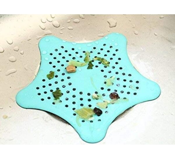 Silicone Star Shaped Sink Filter Bathroom Hair Catcher(Pack of 03)... - Image 4