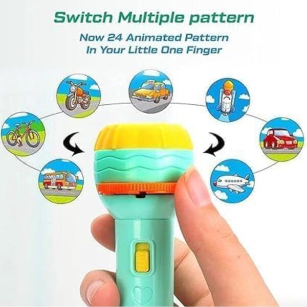 Mini Projector Flashlight Torch Kids Projection Light Toy Educational Learning... - Image 4