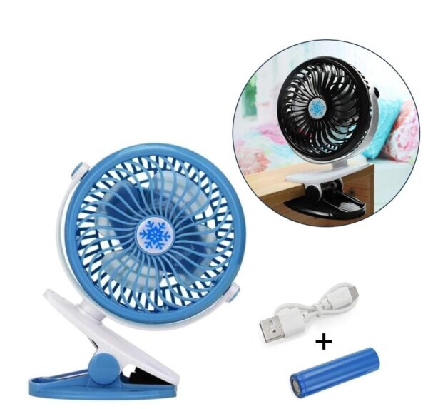 Mini USB Clip Fan widely used in summers for cool down rooms and body... - Image 2