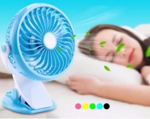 Mini USB Clip Fan widely used in summers for cool down rooms and body... - Image 3