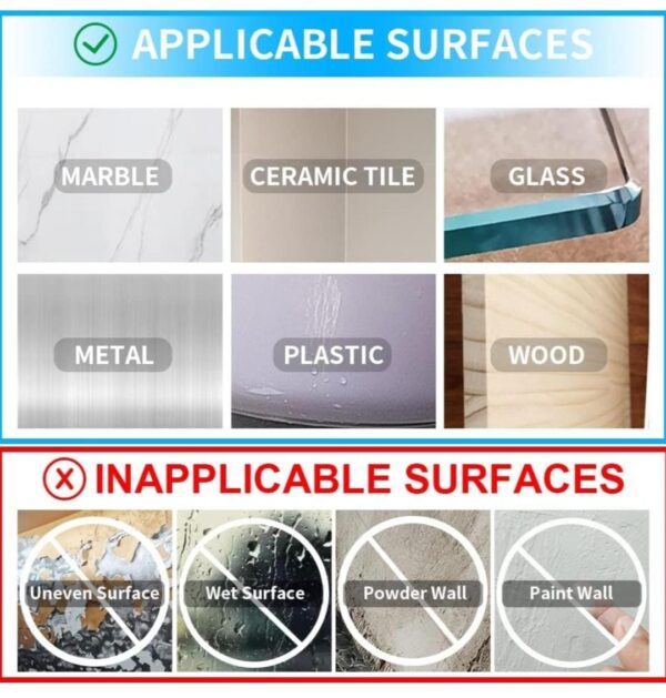 Double Sided Tape Heavy Sticker Strong Waterproof Wall Indoor Outdoor Squares... - Image 2