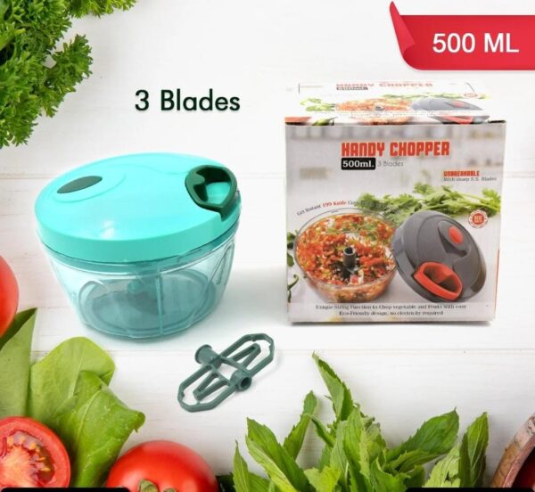 Manual Food Chopper, Compact & Powerful Hand Held Vegetable Chopper... - Image 3