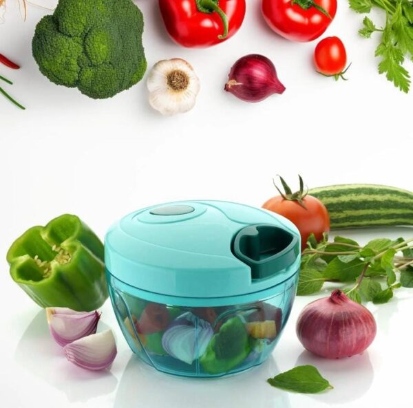 Manual Food Chopper, Compact & Powerful Hand Held Vegetable Chopper...