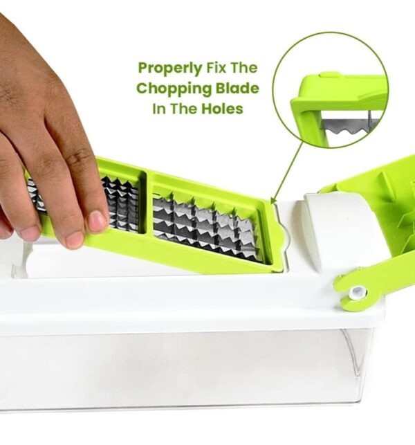 Plastic 13-in-1 Manual Vegetable Grater, Chipser and Slicer... - Image 2