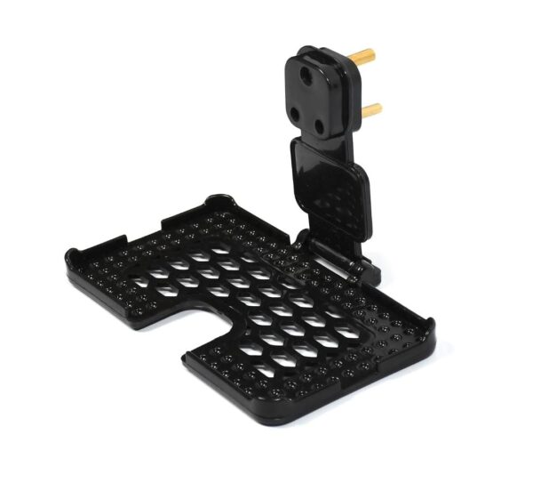 MULTI-PURPOSE WALL HOLDER STAND FOR CHARGING MOBILE JUST FIT IN SOCKET AND HANG (BLACK) - Image 3