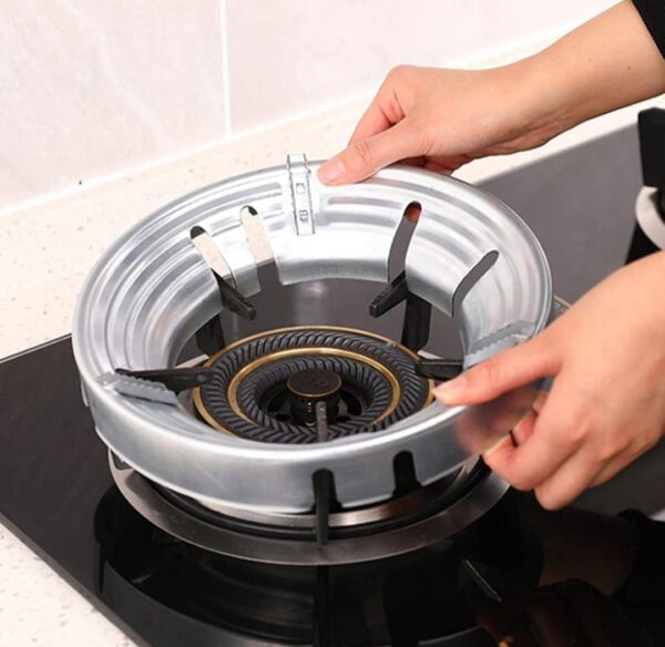 02 Piece Home Gas Stove Fire & Windproof Energy Saving Stand( Pack of 02) - Image 2