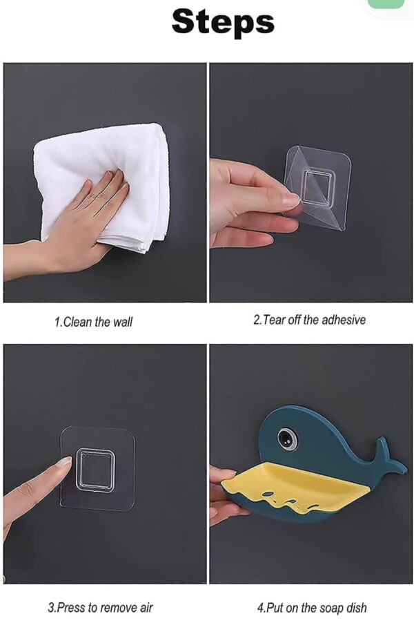 Fish Shape Double Layer Soap Dish(Pack of 02)... - Image 3